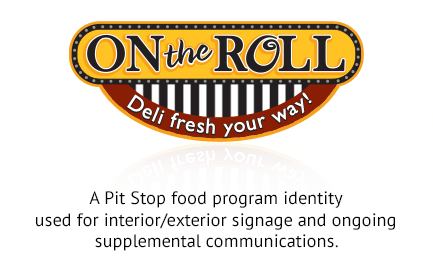 Pit Stop Oil Company - on the roll logo